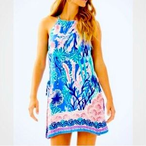 Lily Pulitzer Pearl Romper, Jet Stream pattern